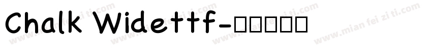 Chalk Widettf字体转换